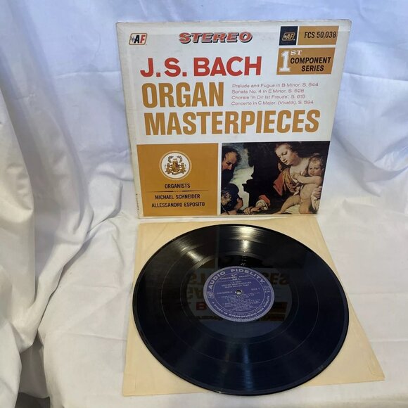 J. S. Bach Organ Masterpieces (Vinyl, 1968) Audio Fidelity FCS 50,038 VG LP - Picture 2 of 10